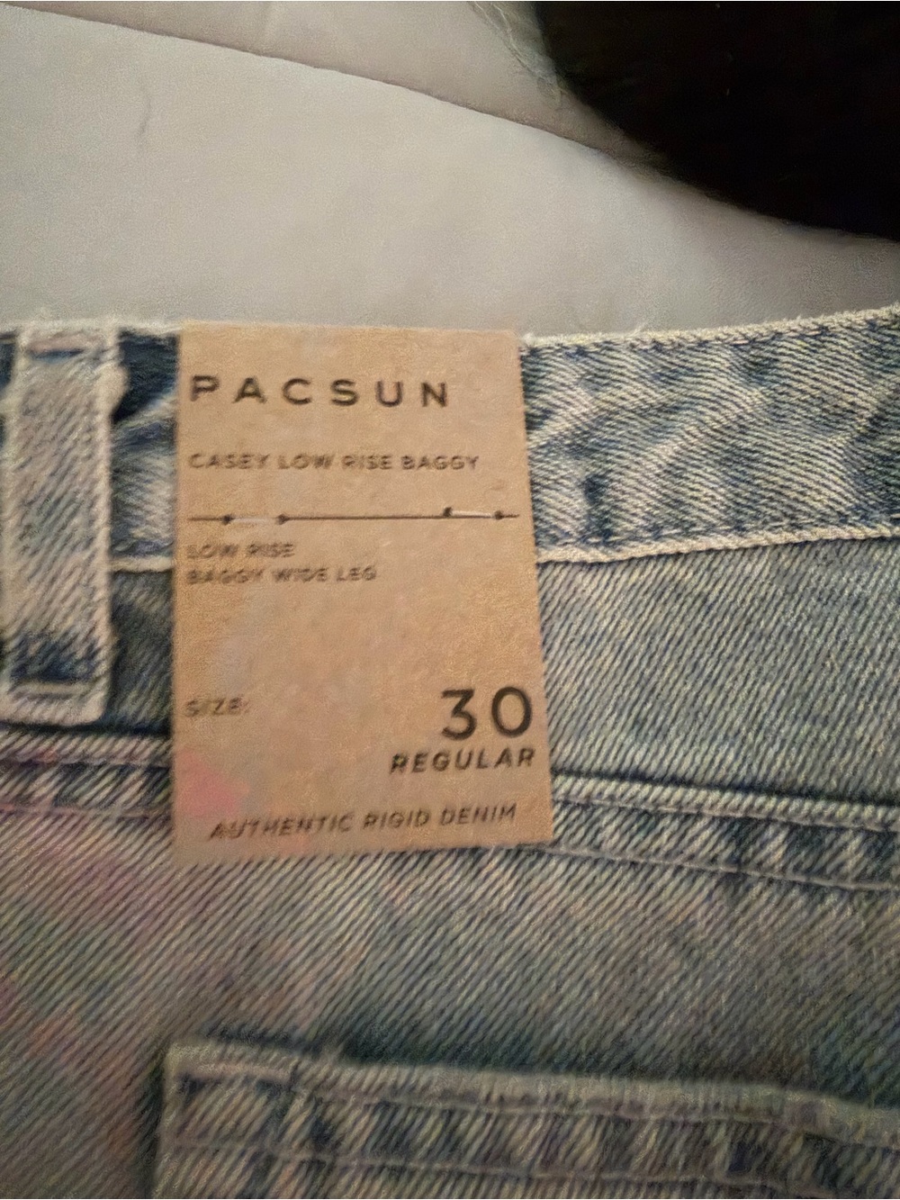 PacSun women Casey Low Rise Baggy Jeans - Light Wash Blue